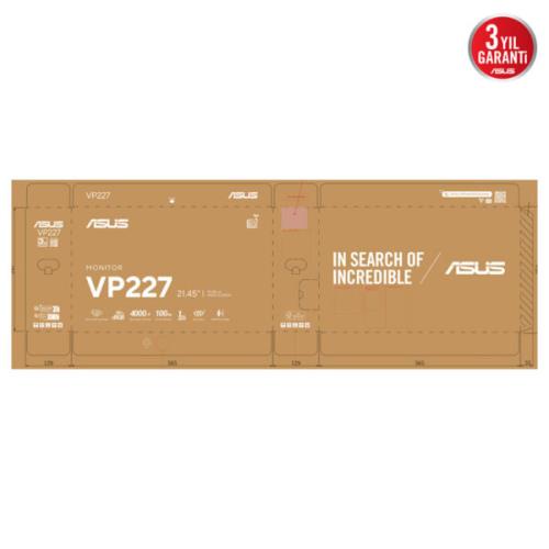 ASUS 21.45" VP227HF 1920x1080 1MS 100HZ HDMI/VGA +VESA - Monitorler ürünleri tekmarshop.com'da
